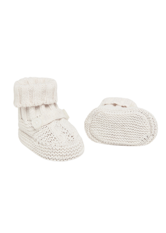 Cream knitted ankle boots 9798 Mayoral