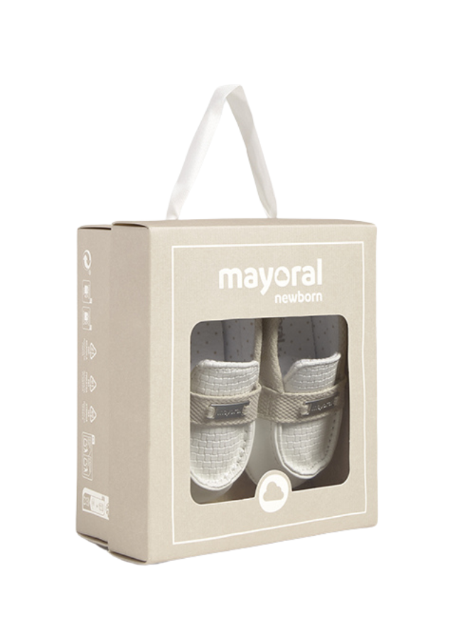 Mocasini Alb cu Bej art 9892 Mayoral