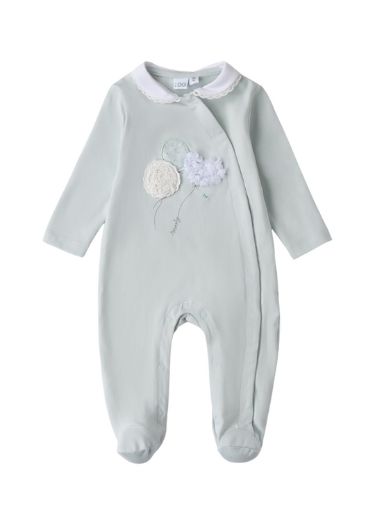 Salopeta Lunga Verde cu Guler Alb 4.B088/00 iDO