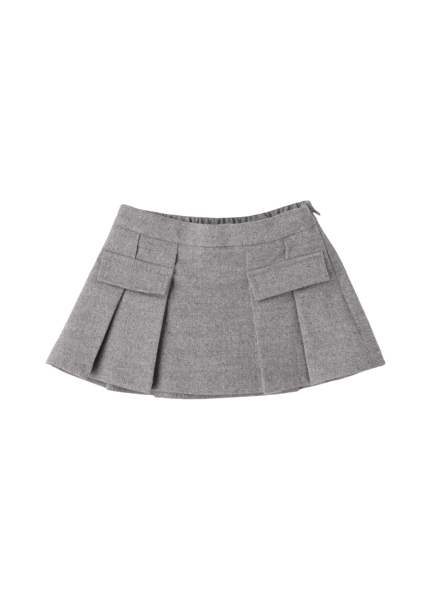 Fusta Gri cu Pliseuri 3.F730/00 Minibanda