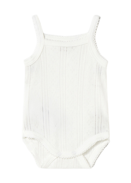 Cream Bodysuit with Narrow Straps 1745 Mayoral