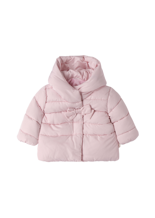 Pink Quilted Fleece Jacket with Hood 3.F737/00 Minibanda