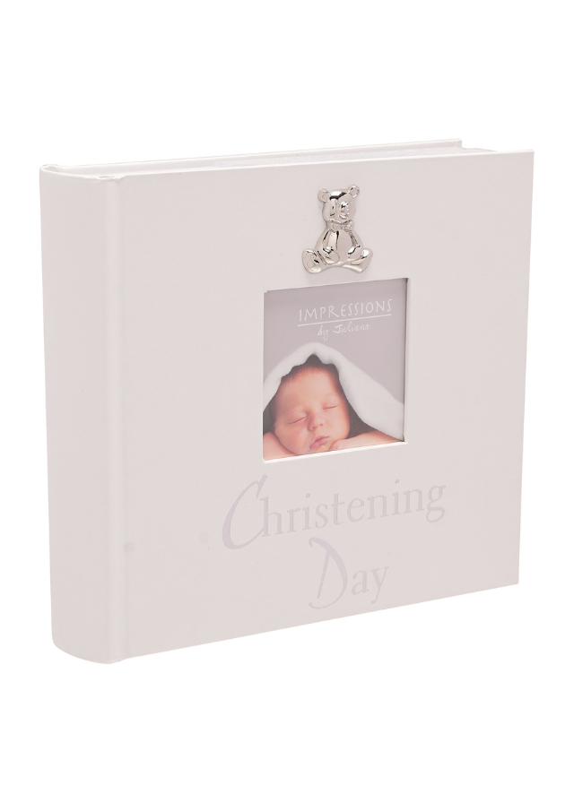 Album Foto Alb Perlat cu Accesoriu Argintat My Christening Day CG280A Bambino By Juliana