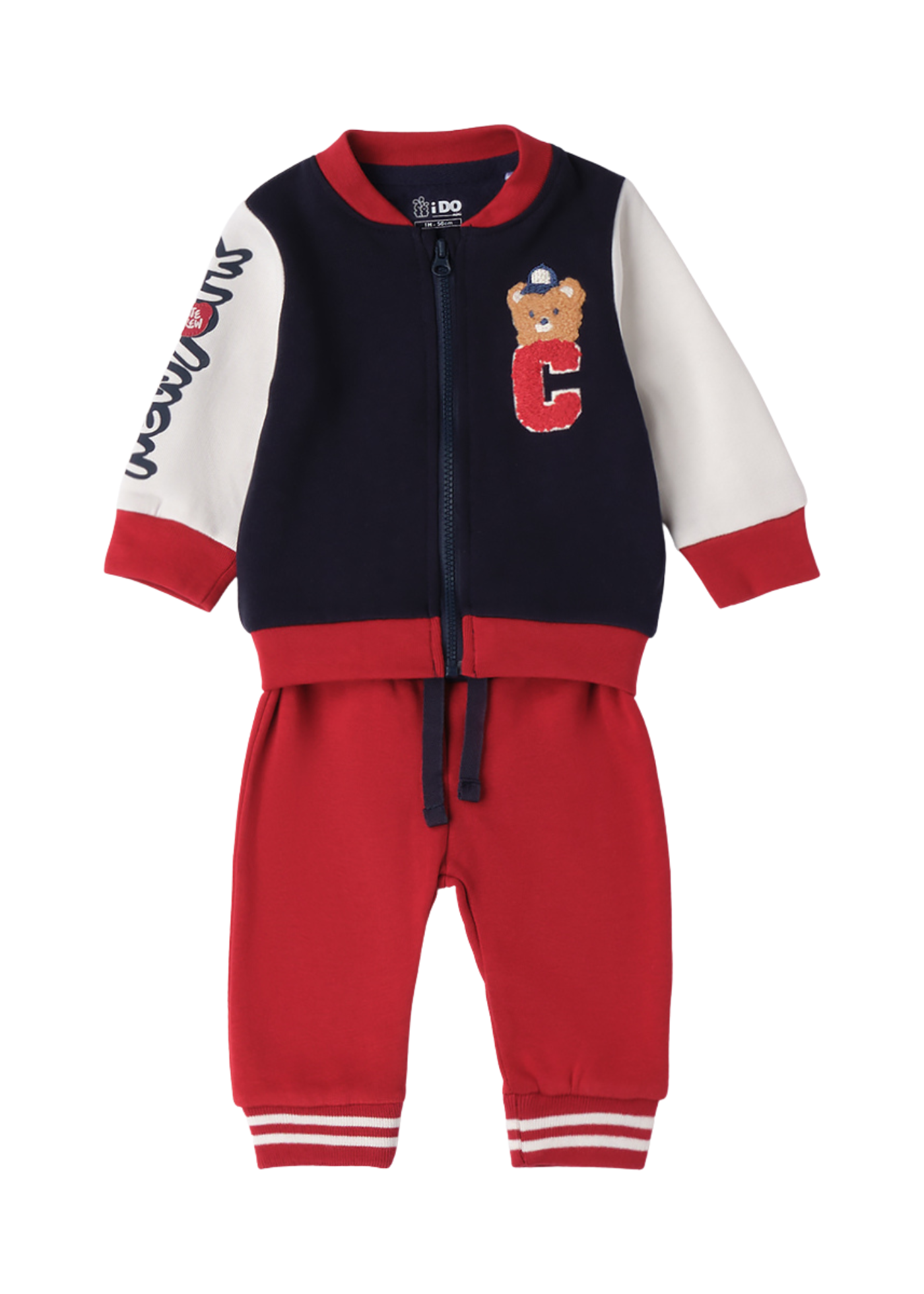 Trening 2 Piese Bleumarin cu Rosu cu Urs 4.F008/00 iDO