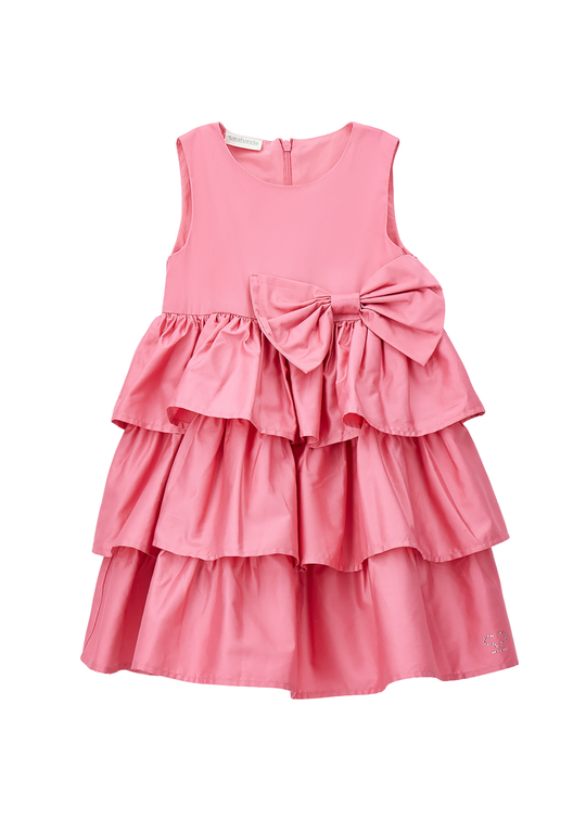 Rochie Roz cu Volane si Funda 0.G247/00 Sarabanda