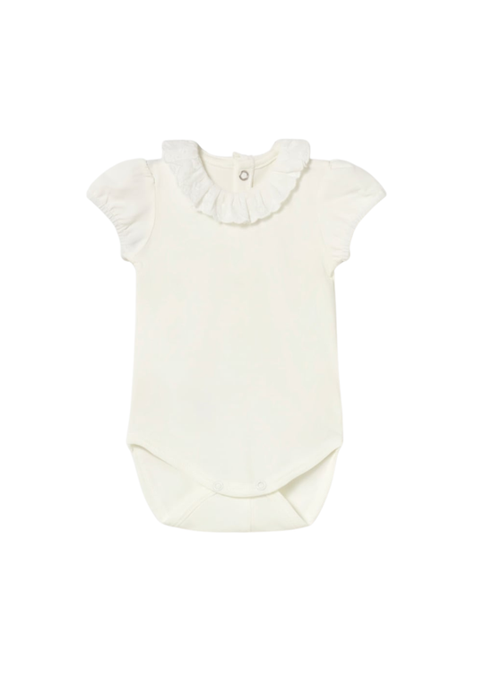 Body Crem Maneca Scurta cu Volan la Guler 1730 Mayoral