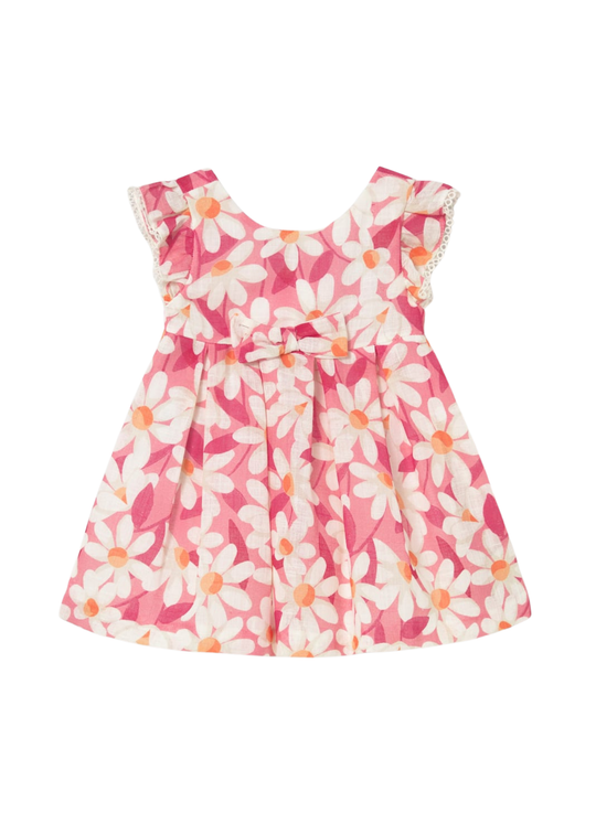 Rochie cu Maneca Scurta Frez si Flori Mari 1910 Mayoral