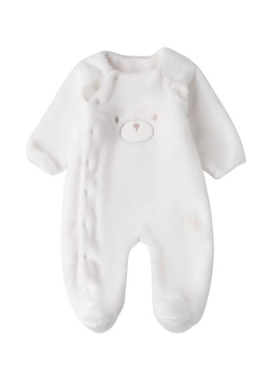 Cream Plus Jumpsuit with Bear 3.F672/00 Minibanda