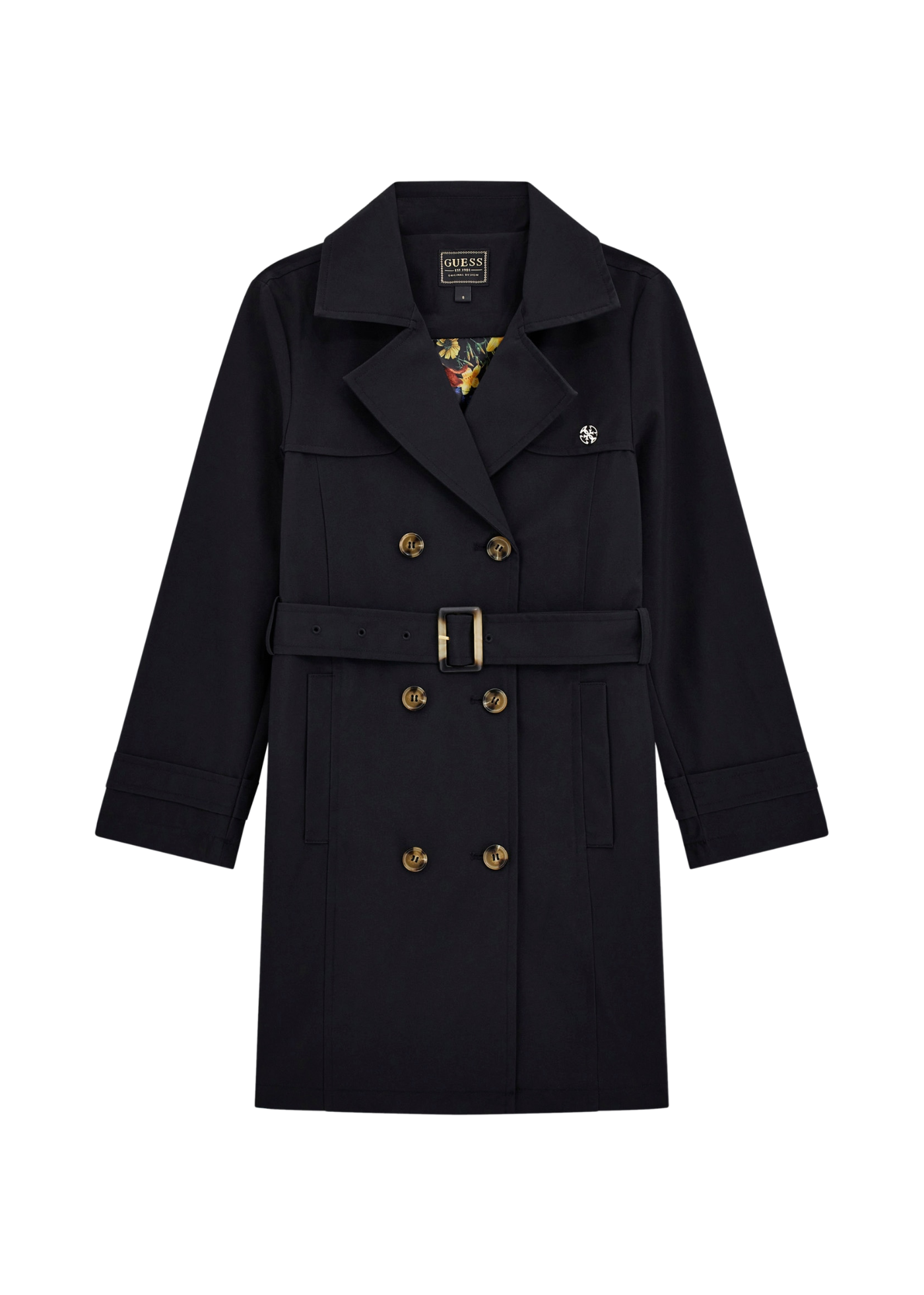 Trench Negru J5YL06 WFYD0 JBLK Guess