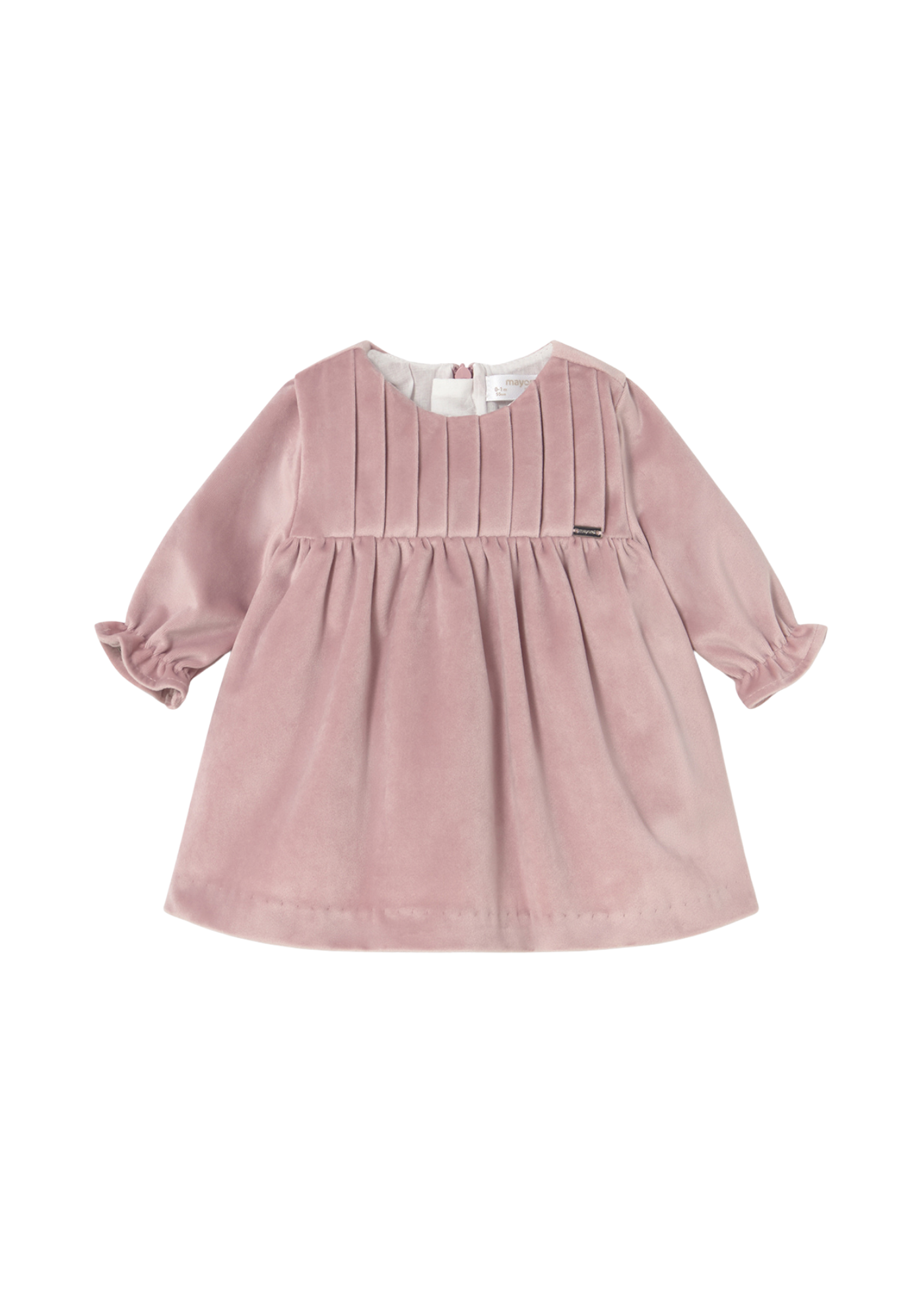 Rochie Catifea Roz Pudra cu Maneca Lunga 2819 Mayoral