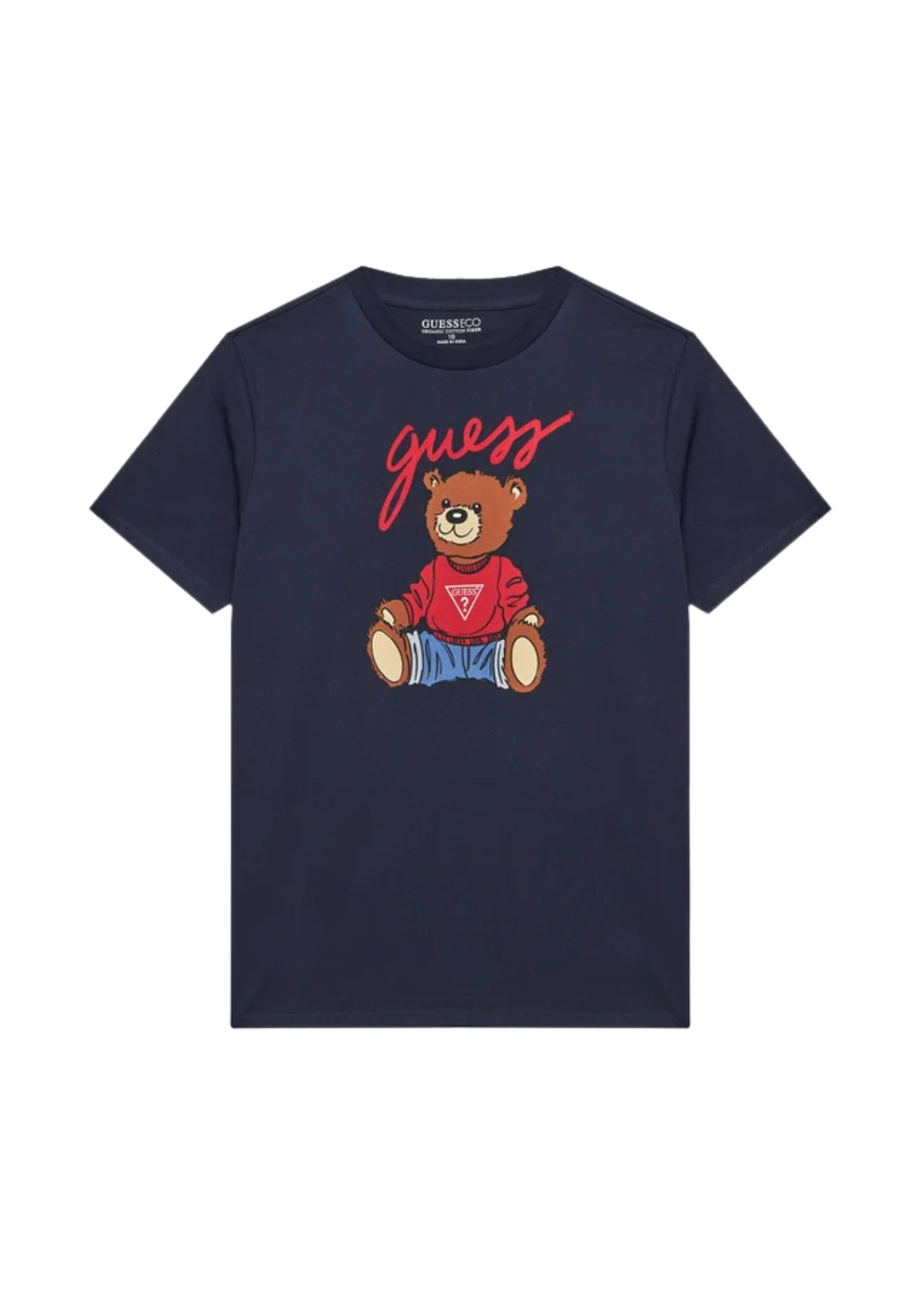 Tricou Bleumarin cu Maneca Scurta cu Urs H4BJ06 I3Z14 G7V2 Guess