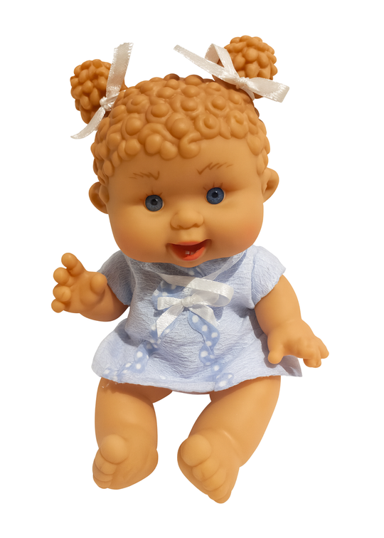 Papusa Parfumata cu Rochita Bleu - 21 cm - 0494 - Nines