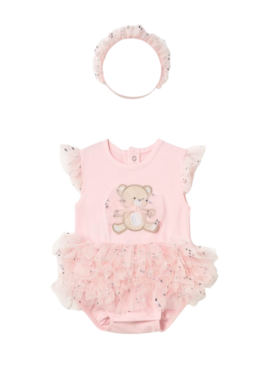 Body Roz cu Urs si Tutu 1729 Mayoral