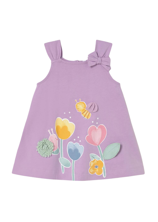 Rochie Lila cu Lalele 1930 Mayoral