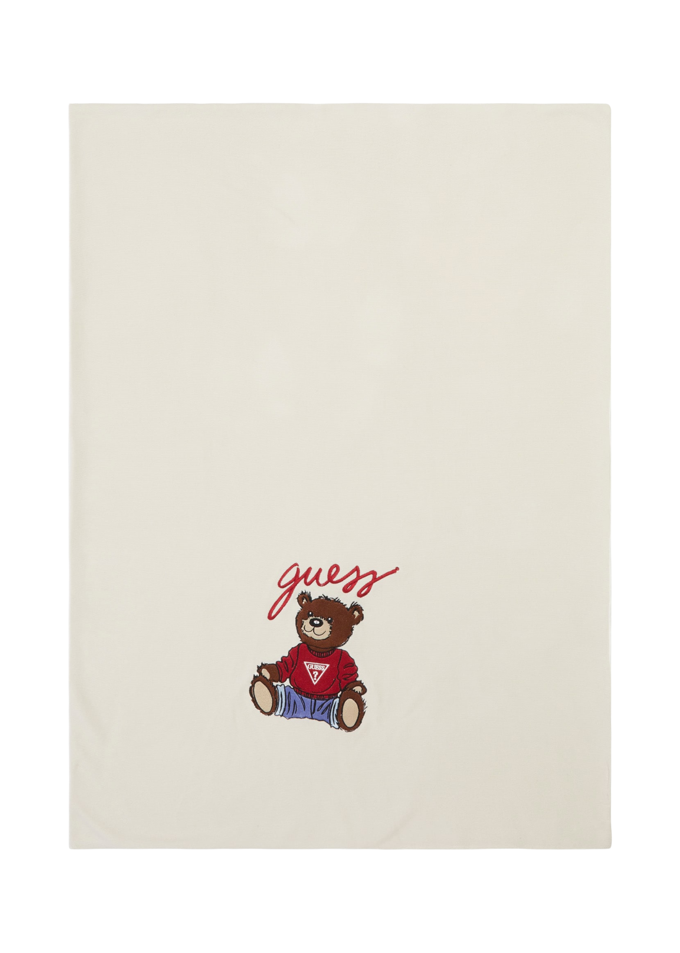 Pled Tricotat Crem cu Urs H5YW03 Z0170 G9L9 Guess