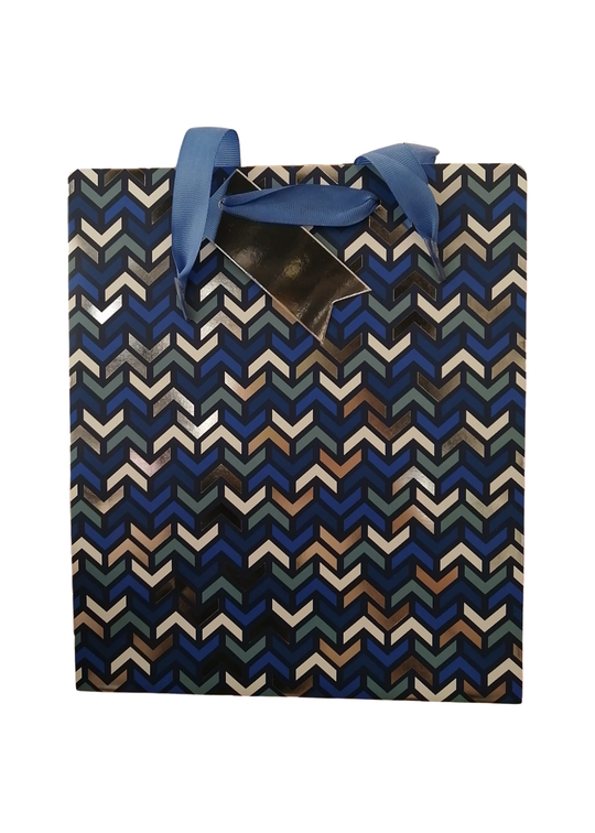 Punga Cadou Gri cu Albastru SDE 401M Gift Design