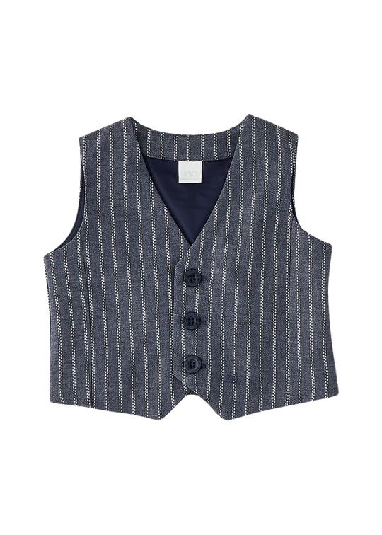 Vesta Eleganta Bleumarin cu Dungi pentru Baieti 4.H018/00 – iDO