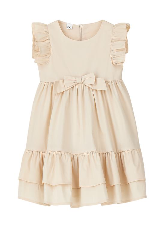 Rochie Bej Fara Maneci cu Funda in Talie 4.G337/00 iDO