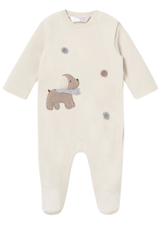 Long Vej Velor Jumpsuit with Catel 2792 col 59 Mayoral