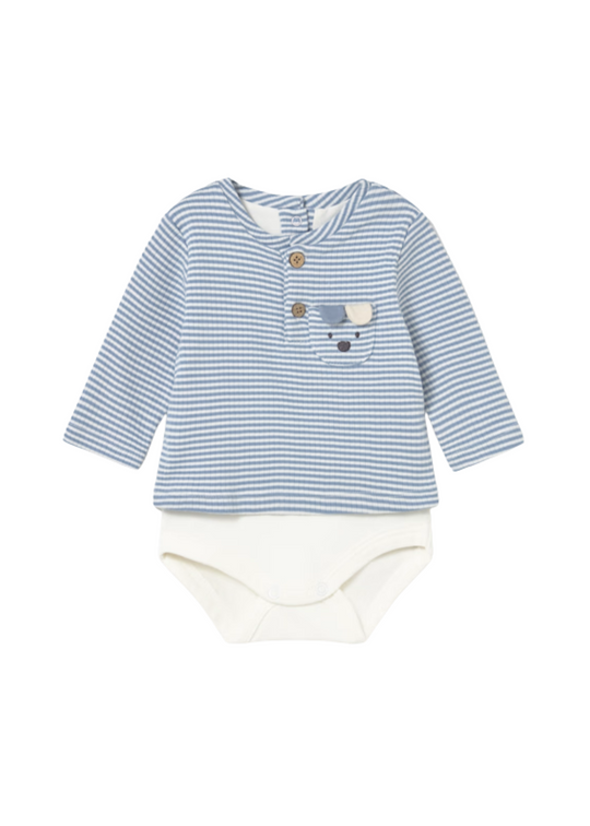 Body cu Dungi Albastre Maneca Lunga 2728 Mayoral