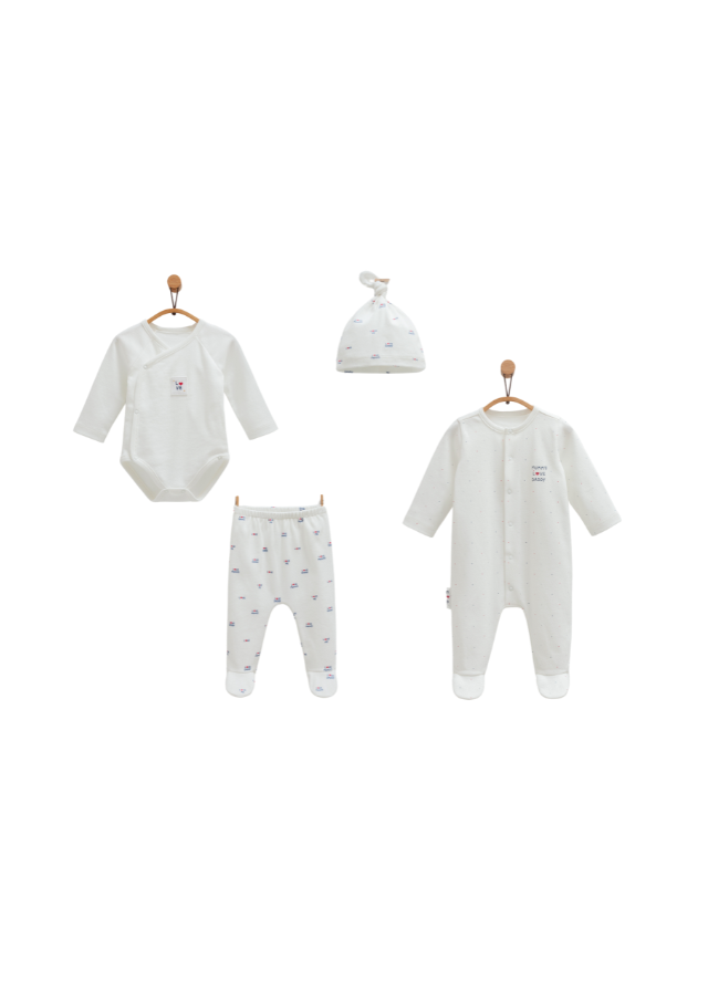 Set 4 Piese Crem Family Love ZU1381 Mell Sweet Baby