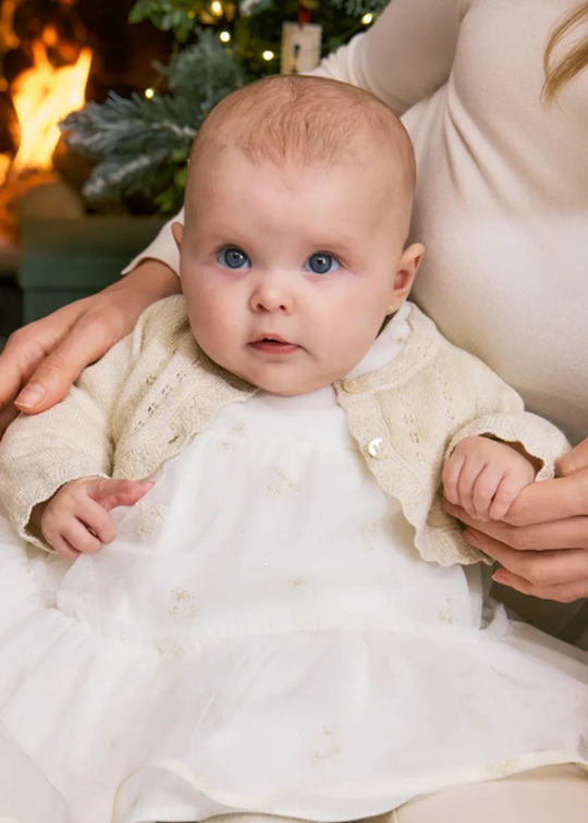 Bolero Tricot Bej Auriu pentru Fetite 307 Mayoral