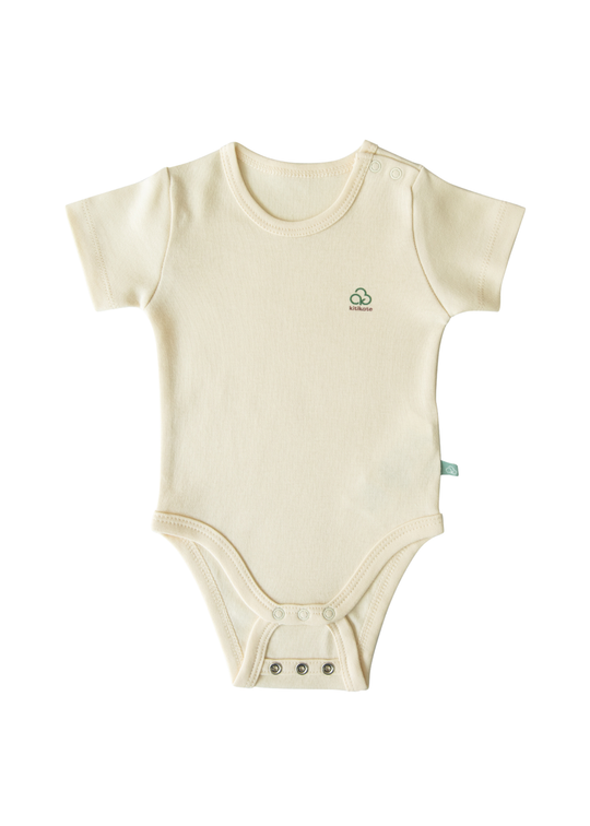 Body Maneca Scurta Bej Bumbac Organic Extensibil S38756 KitiKate