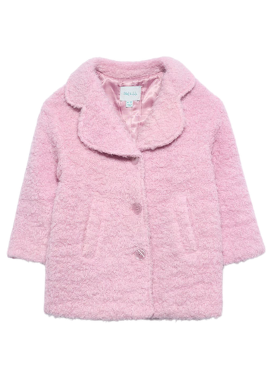 Palton din Stofa Roz 5832 Abel & Lula