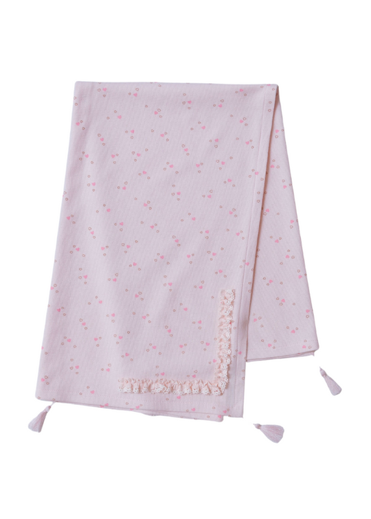 Рожева ковдра з сердечками 9550 Mell Sweet Baby