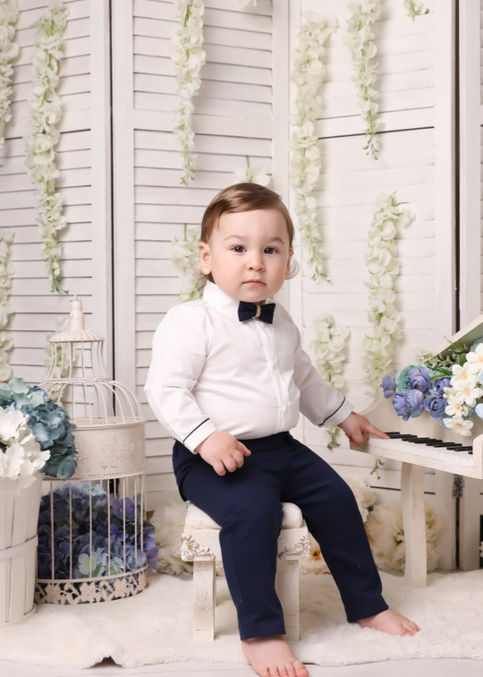 Costum Ianis Sacou Guler Sal Crem AnneBebe