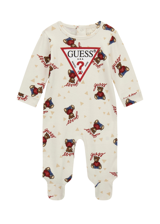 Salopeta Lunga Bej cu Ursi H6RW00 KA6W4 FM6A Guess