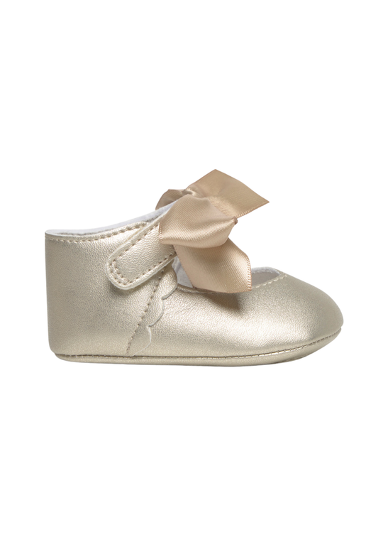 Balerini Bej Aurii cu Funda Saten 9090 Mayoral