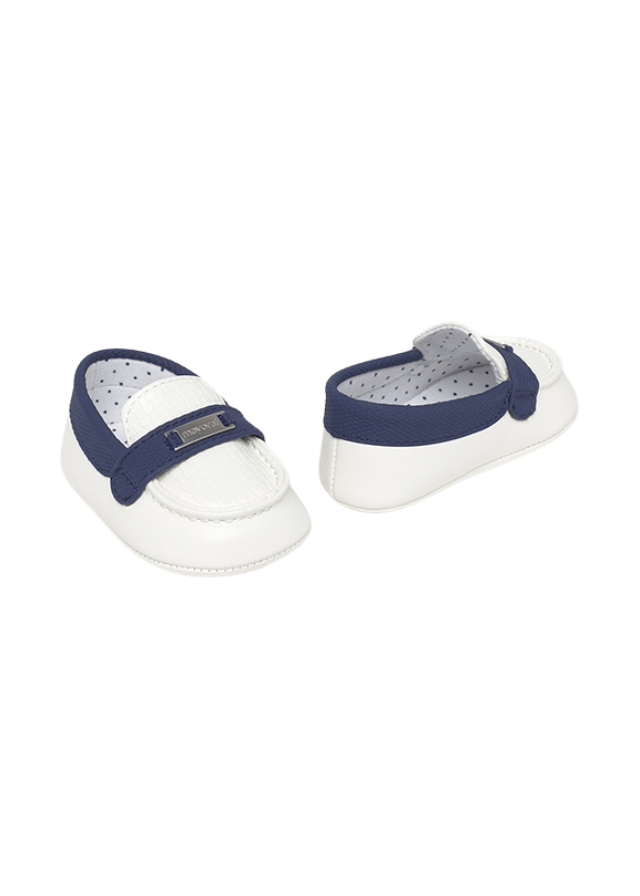 Mocasini Alb cu Bleumarin 9892 col 56 Mayoral