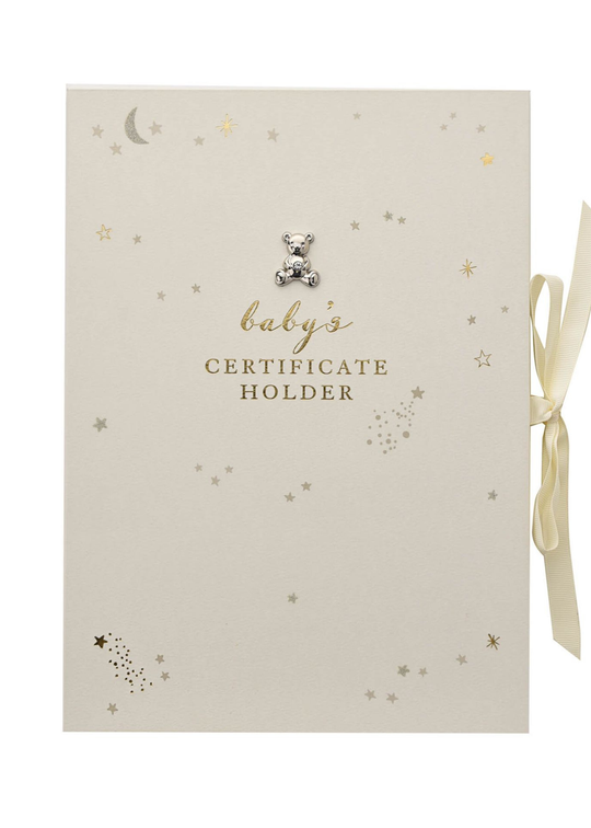 Suport Certificat A4 Crem cu Stele CG1534 Bambino By Juliana