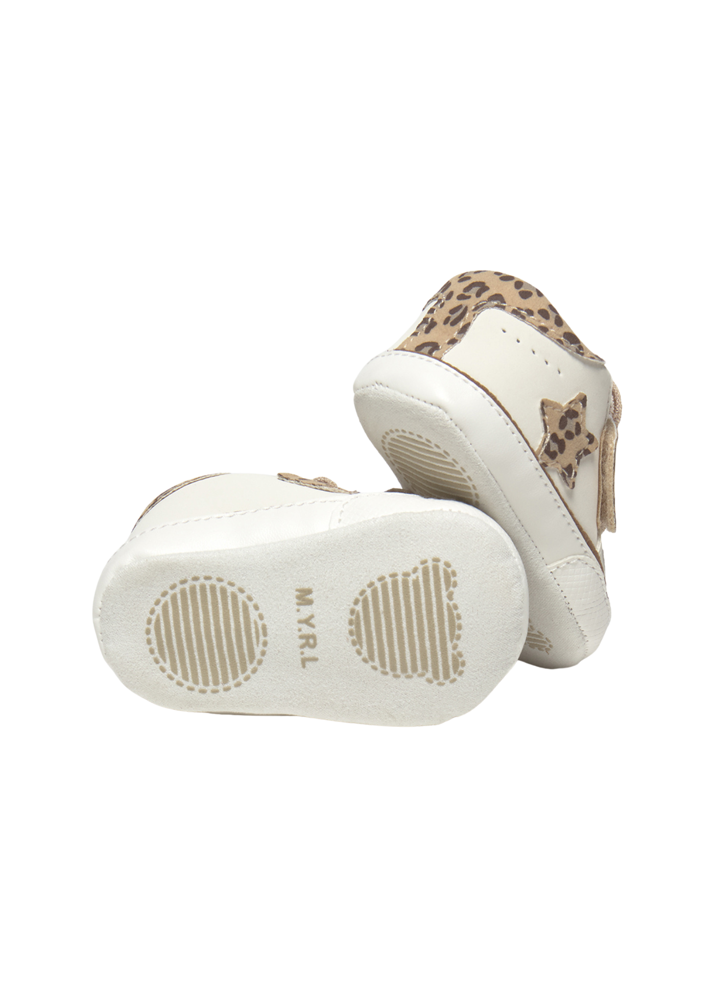 Pantofi Sport Crem cu Bej cu Animal Print si Urs 9966 Mayoral