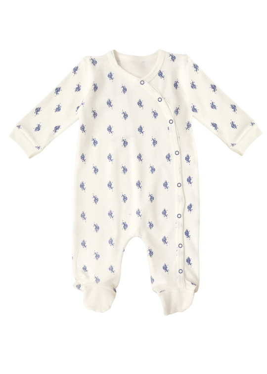 Long Cream Bootcut Jumpsuit with Blue Logo Print 1931 V1 Us Polo Assn