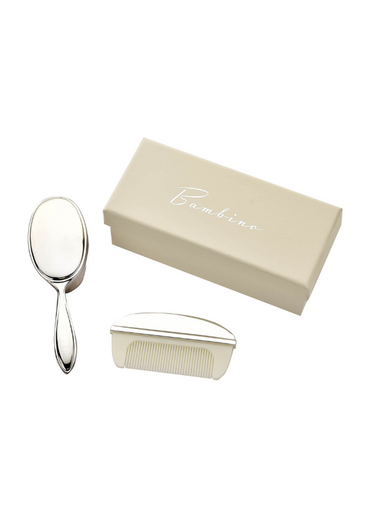 Set Perie si Pieptan Argintate CG326 Bambino by Juliana