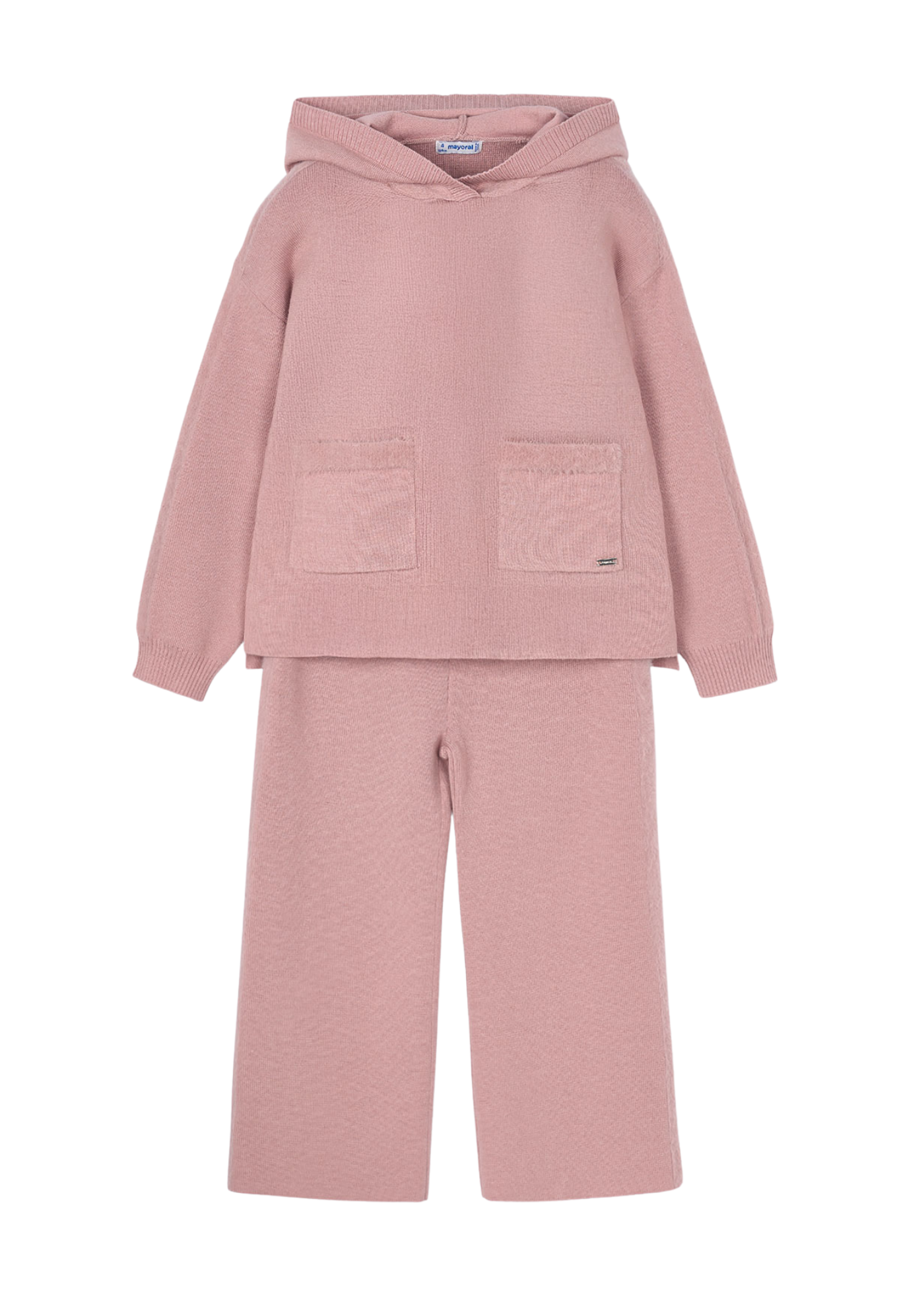 Set 2 Piese Tricotat Hanorac si Pantaloni Roz Pudra 4580 Mayoral