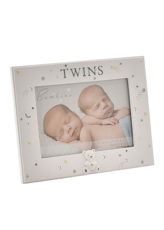 Resin Photo Frame Twins CG1623 Bambino By Juliana