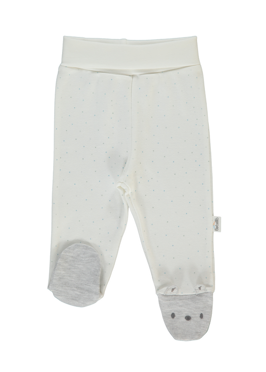 Pantaloni Lungi Crem cu Picouri T4045 Bebetto