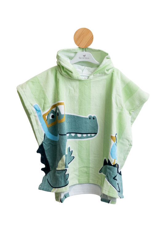 Prosop Tip Capa de Plaja Verde cu Crocodil 9113 col 73 Mayoral