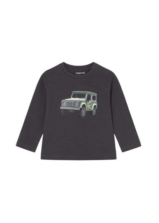 Bluza cu Maneca Lunga Gri cu Masina 2066 Mayoral