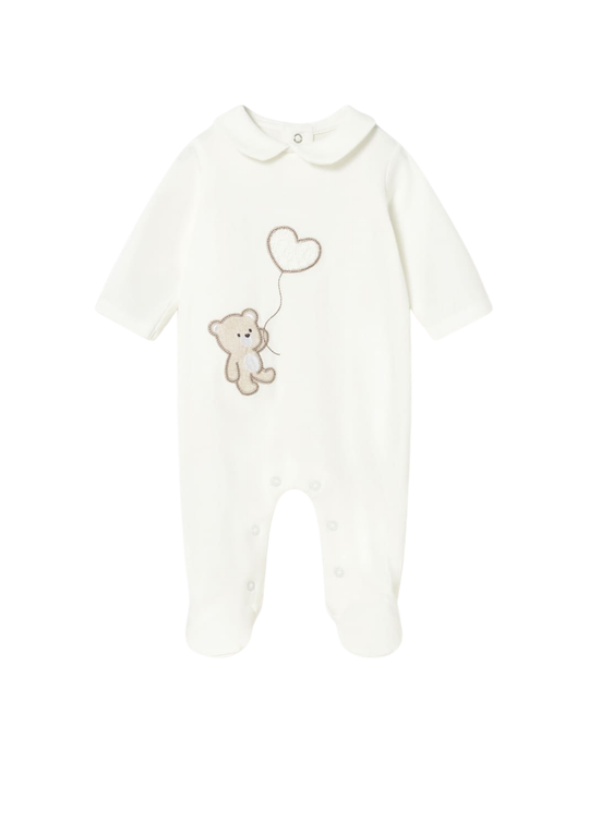 Salopeta Lunga Crem cu Urs 1743 Mayoral