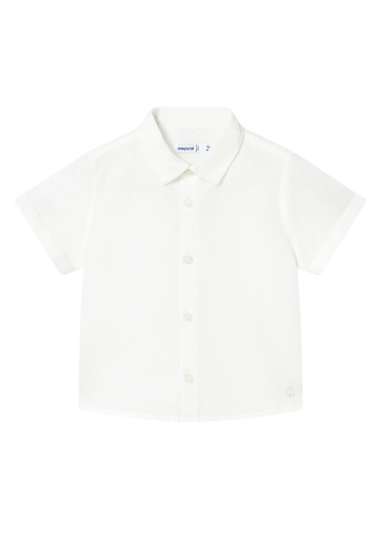Camasa Maneca Scurta Alba In cu Bumbac 1112 Mayoral