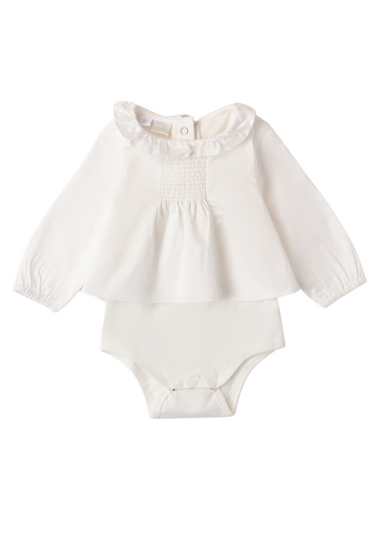 Cream Body Type Shirt with Long Sleeves 4.A275.00 iDO