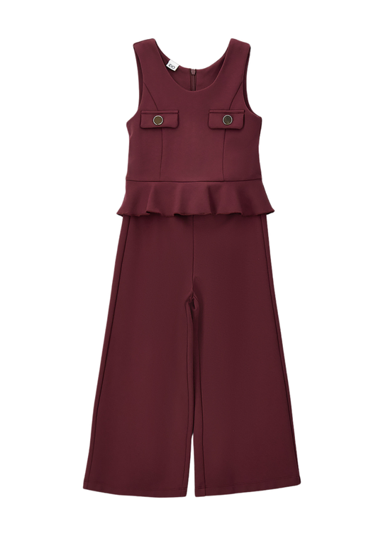 Set 2 Piese Grena, Bluza si Pantaloni Largi pentru Fete 4.H310/00 – iDO