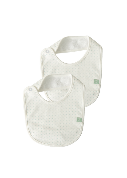 Set 2 Bavete Alb cu Bleu S32969 Kitikate