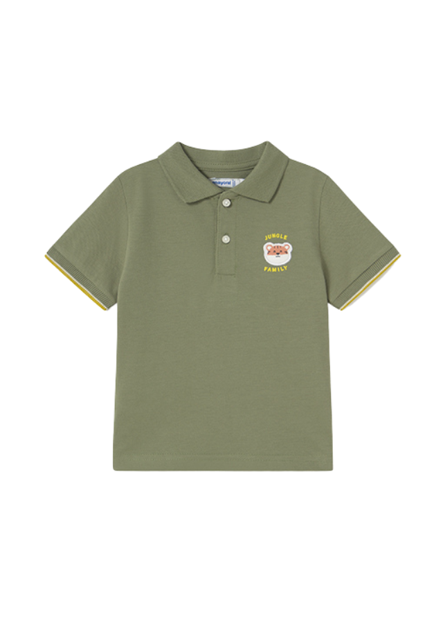 Tricou Polo Verde cu Tigru 1108 Mayoral