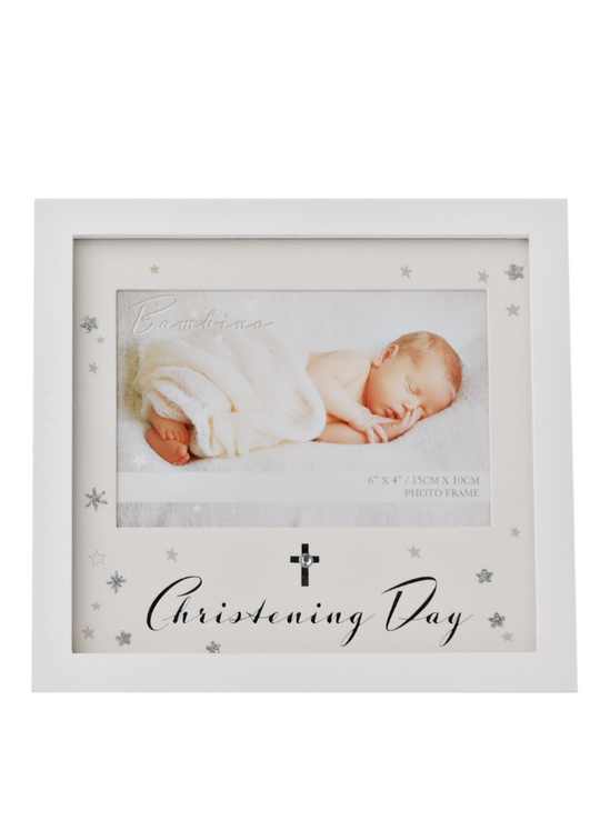 Rama Foto Alba cu Stele My Christening Day CG1510W Bambino By Juliana