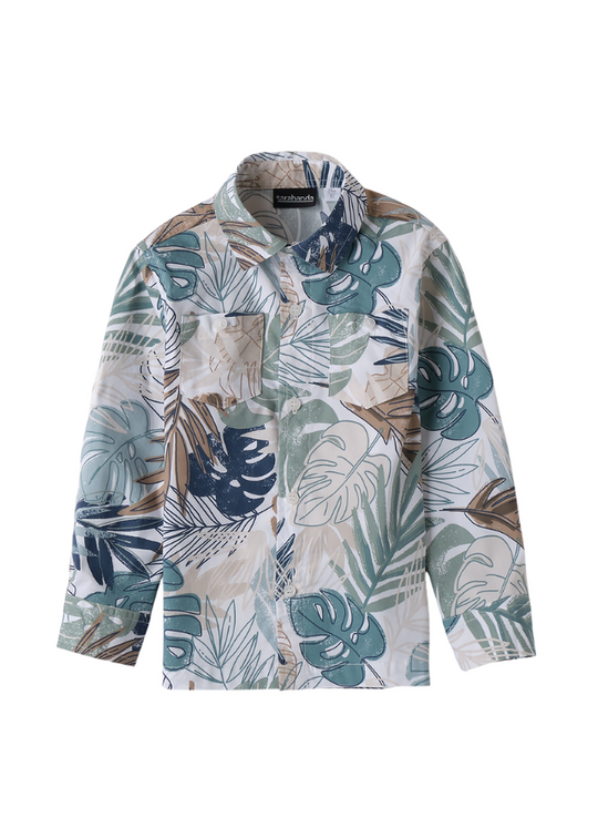 Bluza Alba cu Maneca Lunga cu Imprimeu Multicolor 0.B133/00 col 6BLE Sarabanda